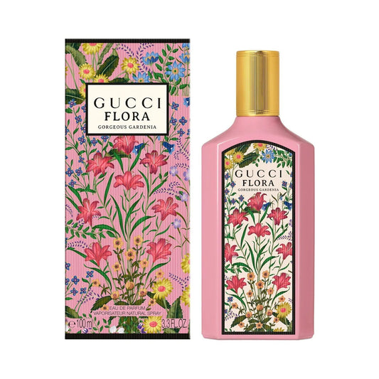 Gorgeous Gardenia Gu*ci Flora EDP pink bottle • 100ml