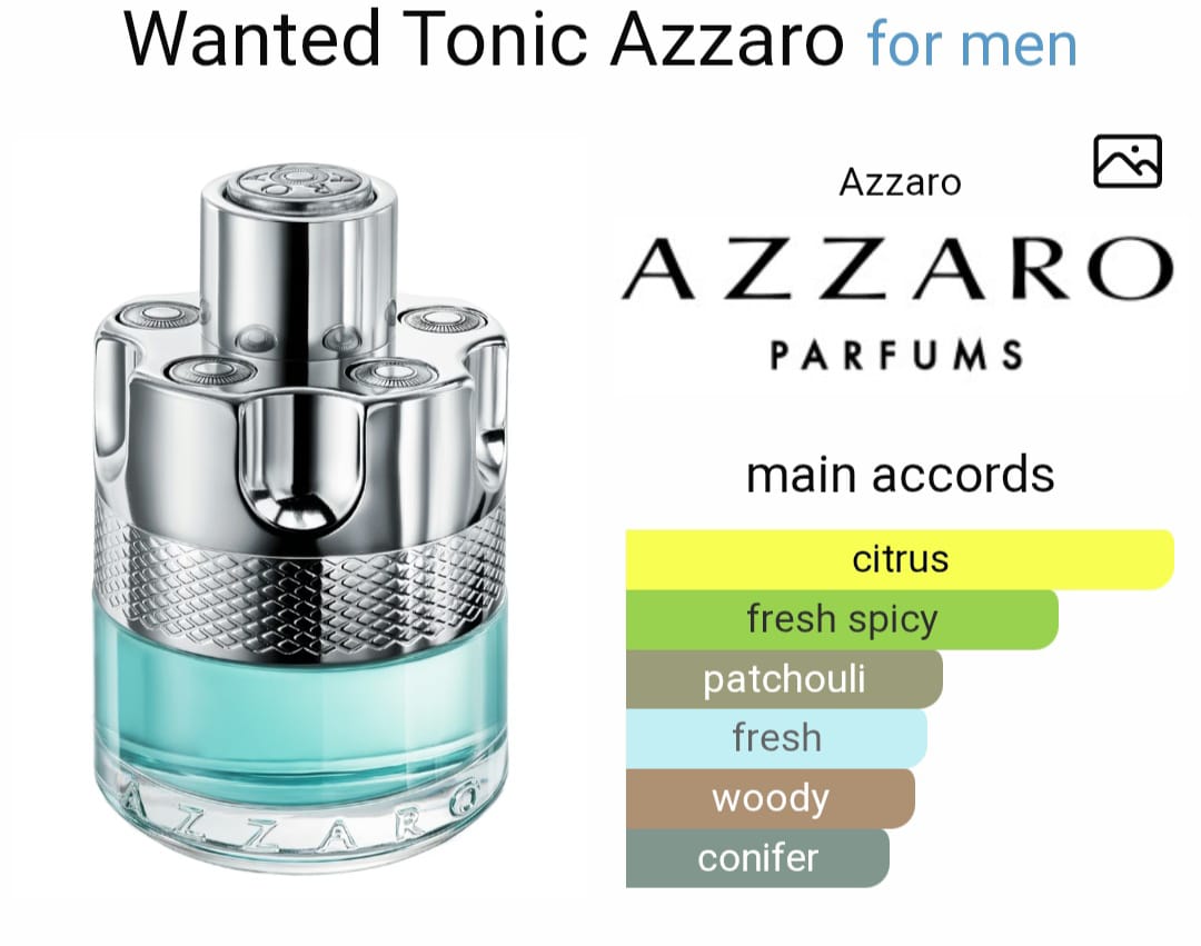 A*zaro Wanted Tonic Eau De Toilette For Men (100ml)
